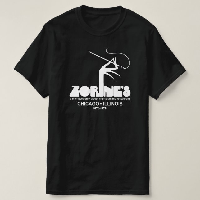 Zorines restaurang Disco-nattklubb, Chicago, IL Tee (Design framsida)