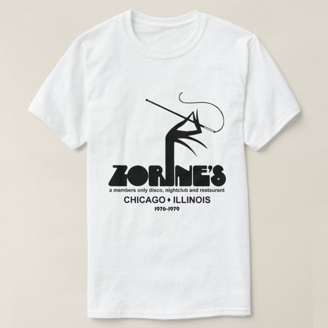 Zorines Restaurant Disco NightClub, Chicago, IL T Shirt (Design framsida)