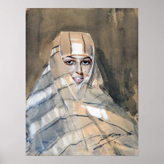 Zorn - Bedouin Girl Poster (Framsidan)