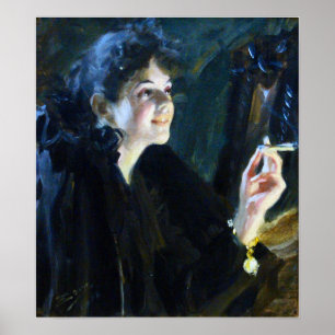 Zorn - Flickan, Cigarr 1892 Poster