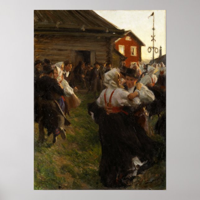 Zorn - Midsommar Dans Poster (Framsidan)