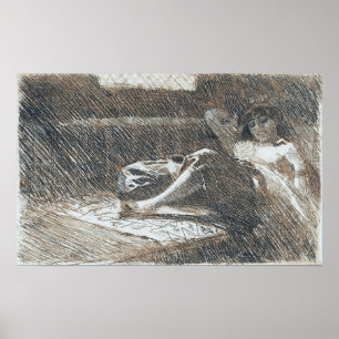 Zorn - Sövande Odalisque 1886 Poster