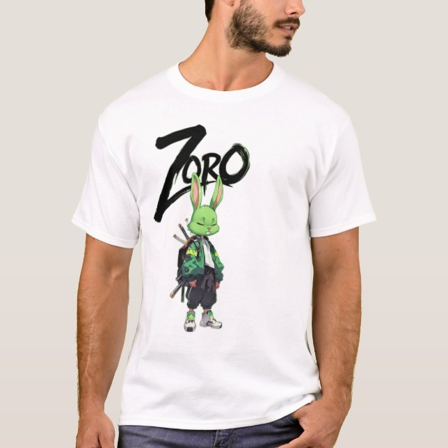 Zoro Anime Kanin Krigare Grafisk T-Shirt (Framsida)