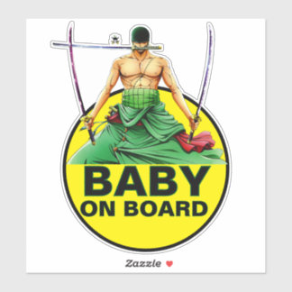 Zoro baby ombord på klistermärke klistermärken