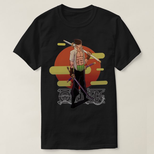 Zoro Borttappad Swordman - 1 Biet T Shirt (Design framsida)