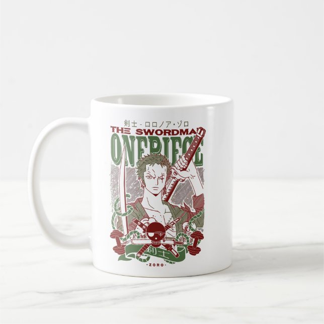 Zoro Roronoa One Piece Kaffemugg (Vänster)