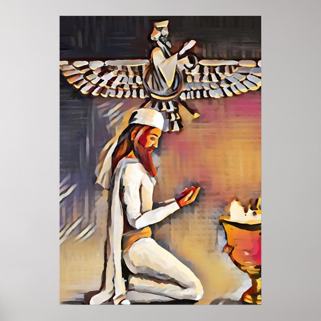 Zoroaster i Prayer Poster (Framsidan)