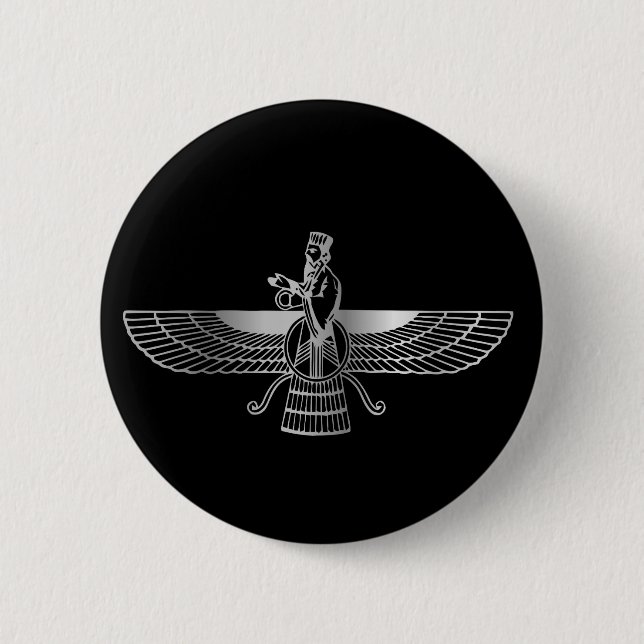 Zoroastrianism Faravahar Knapp (Framsida)