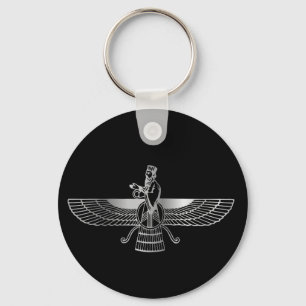 Zoroastrianism Faravahar Nyckelring