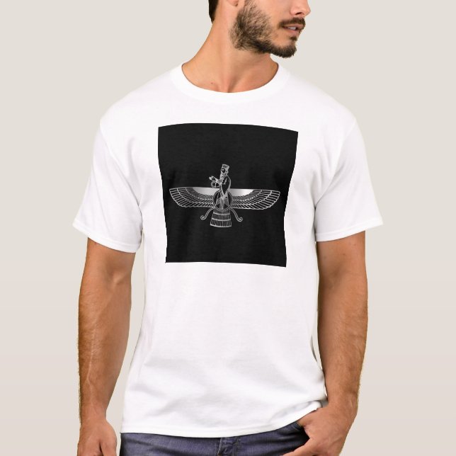 Zoroastrianism Faravahar T-shirt (Framsida)