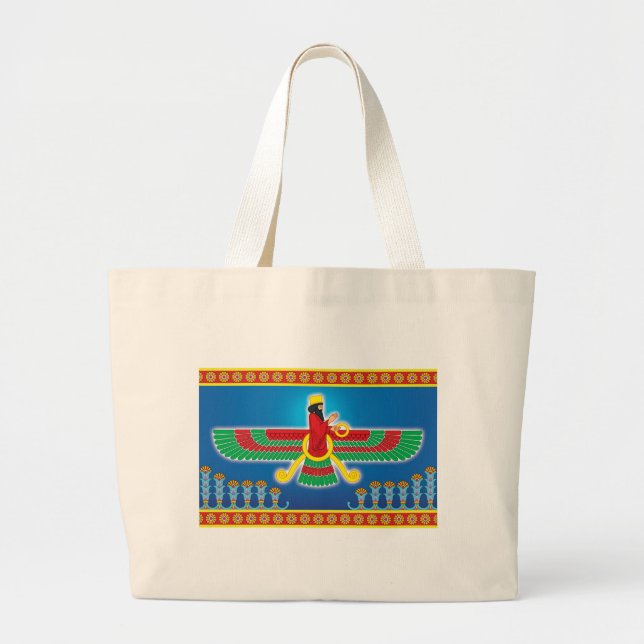 Zoroastrianperser Faravahar Jumbo Tygkasse (Framsidan)