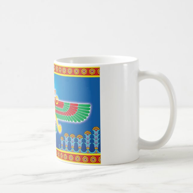 Zoroastrianperser Faravahar Kaffemugg (Höger)