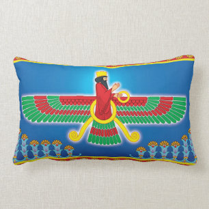 Zoroastrianperser Faravahar Lumbarkudde