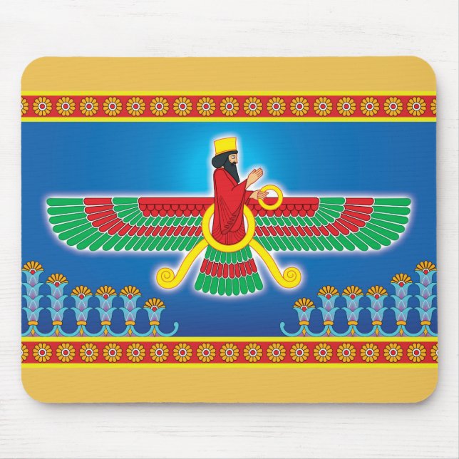 Zoroastrianperser Faravahar Musmatta (Framsidan)