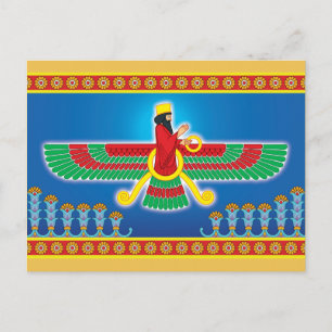 Zoroastrianperser Faravahar Vykort
