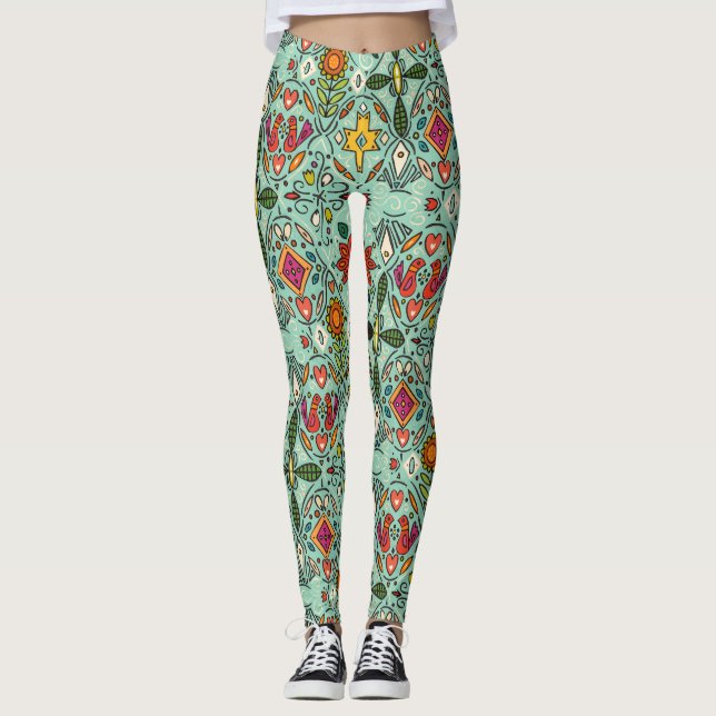 zoryana mynta leggings (Framsida)