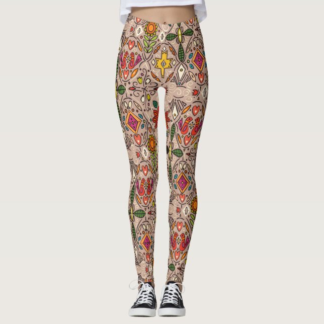zoryana taupe leggings (Framsida)