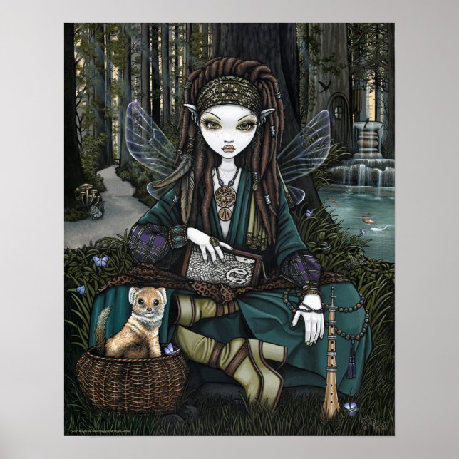Zoti Woodland Forest Fairy Awen Soothsayer Poster (Framsidan)