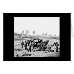 Zouave Ambulance Crew 1863 Hälsningskort