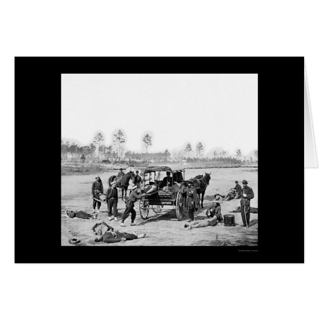 Zouave Ambulance Crew 1863 Hälsningskort (Framsidan Horizontal)