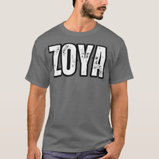 Zoya Namn Gift Birthday Helgdag årsdag T Shirt