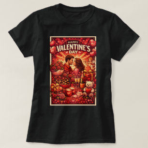 ZOYNK Grafik Glad Alla Hjärtans Dag 0045413 T Shirt