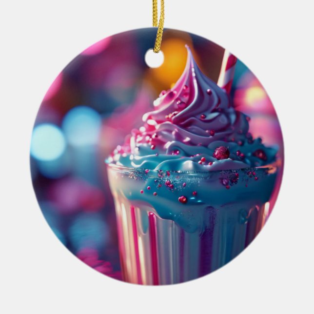 ZOYNK Milkshake Julgransprydnad Keramik (Framsidan)