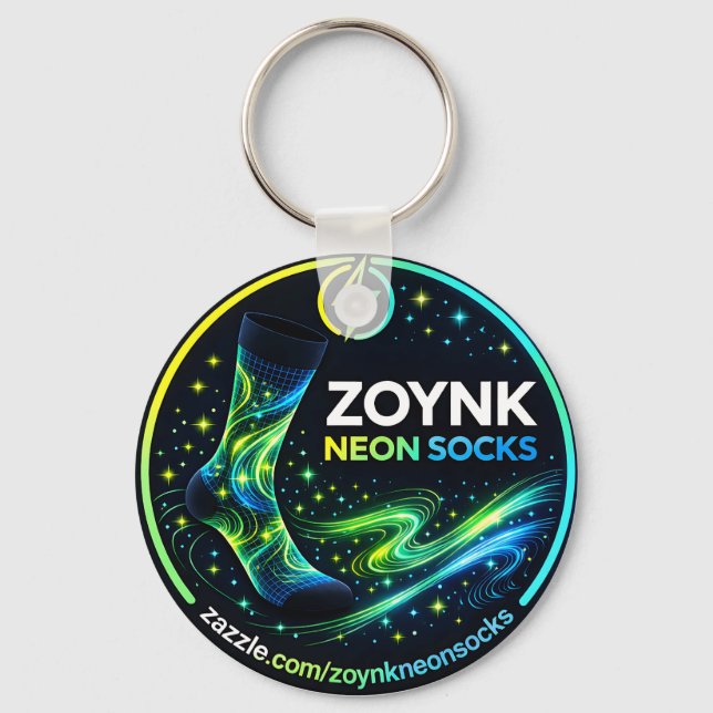 Zoynk Neon Socks Nyckelring (Framsida)