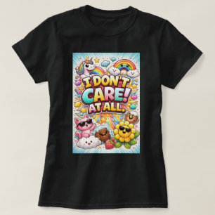 ZOYNK T-Shirt Grafik I Don't Care 0045381