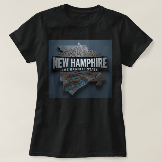 ZOYNK T-Shirt Graphics New Hampshire 0045217 (Design framsida)