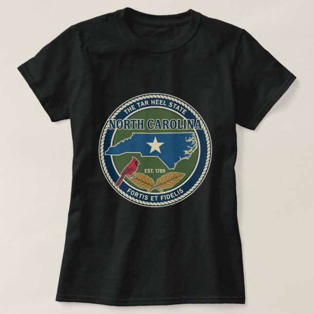 ZOYNK T-Shirt Graphics North Carolina 0045180 (Design framsida)