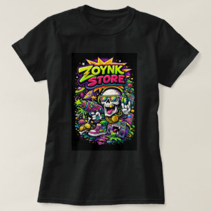 ZOYNKSTORE Skrattande Dödskalle Med Solglasögon 00 T Shirt