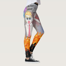 Zozobra Santa Fe, NM Gloom Away! Bränn honom! Leggings