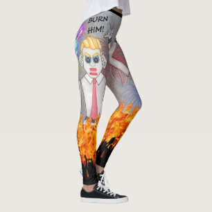 Zozobra Santa Fe, NM Gloom Away! Bränn honom! Leggings
