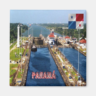 zPA014 PANAMA, CANAL LOCKS, Amerika, Fridge Magnet