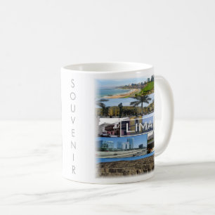 zPE008 mosaic of LIMA in Peru, America Kaffemugg