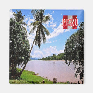 zPE024 PERU,Huallaga River,Peruvian Forest, Fridge Magnet