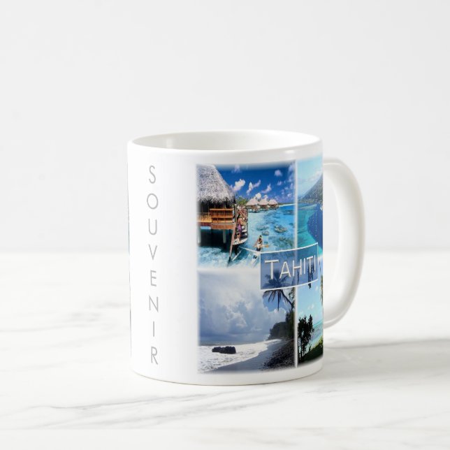 zPF003 TAHITI, Fransk Polynesien, Oceanien Kaffemugg (Framsida höger)