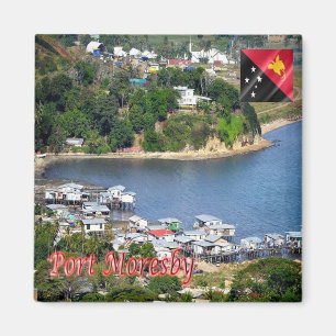 ZPG004 MORESBY, Papua Nya Guinea, Oceanien, Fridge Magnet
