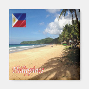 zPH006 strand i NACPAN, Filippinerna, Asien, Fridg Magnet
