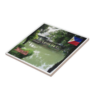 zPH007 Kinesiska Garden of MANILA Filippinerna Kakelplatta