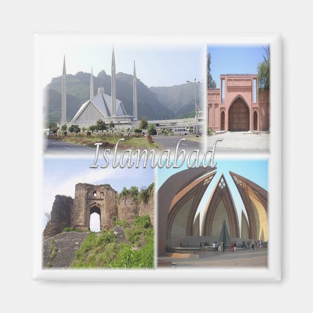 zPK013 mosaik of ISLAMABAD, Pakistan, Asien, Fridg Magnet (Framsidan)