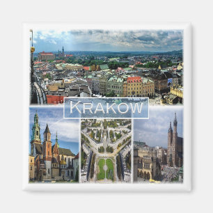 zPL003 KRAKOW, Polen, Europa, Fridge Magnet