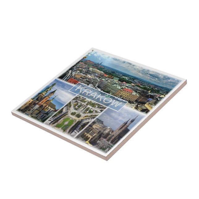 zPL003 KRAKOW, Polen, Europa Kakelplatta (Sidan)