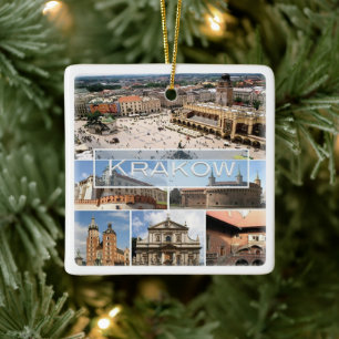 zPL004 KRAKOW, Polen, Europa Julgransprydnad Keramik