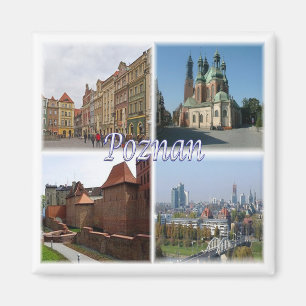zPL008 POZNAN , Polen, Europa, Fridge Magnet
