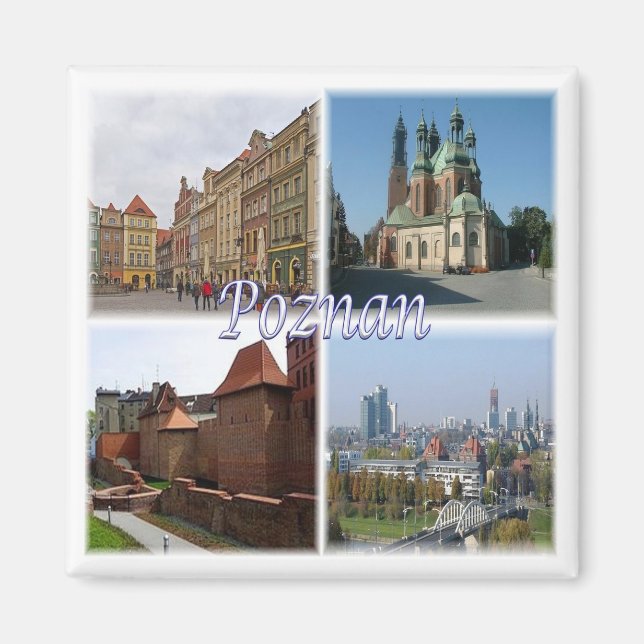 zPL008 POZNAN , Polen, Europa, Fridge Magnet (Framsidan)
