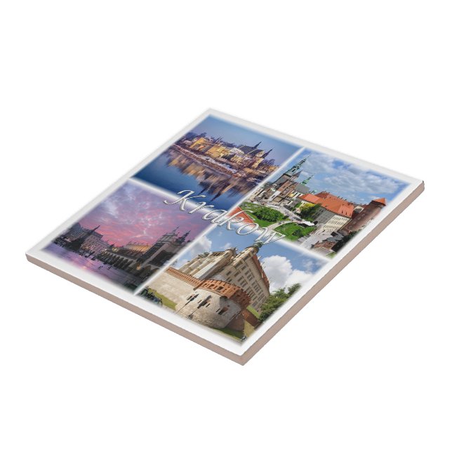 zPL009 KRAKOW, Polen, Europa Kakelplatta (Sidan)