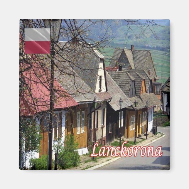 zPL016 LANCKORONA panorama, Polen, Europa, Frankri Magnet (Framsidan)