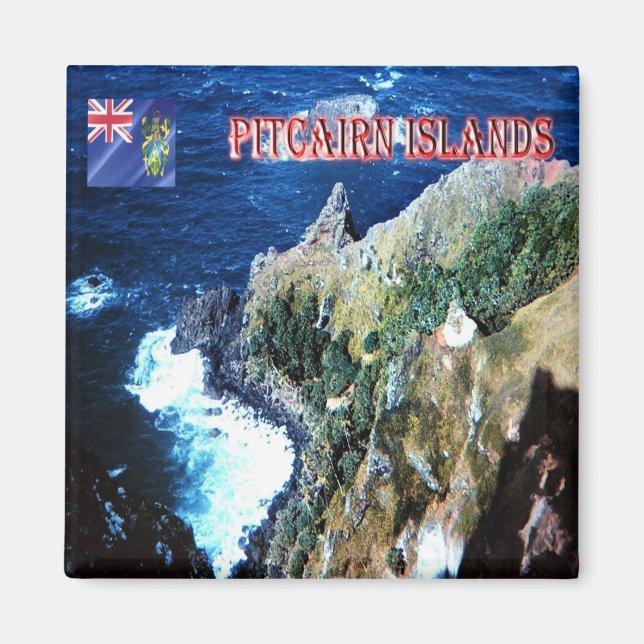 zPN004 PITCAIRN ÖARNA, Oceanien, Fridge Magnet (Framsidan)